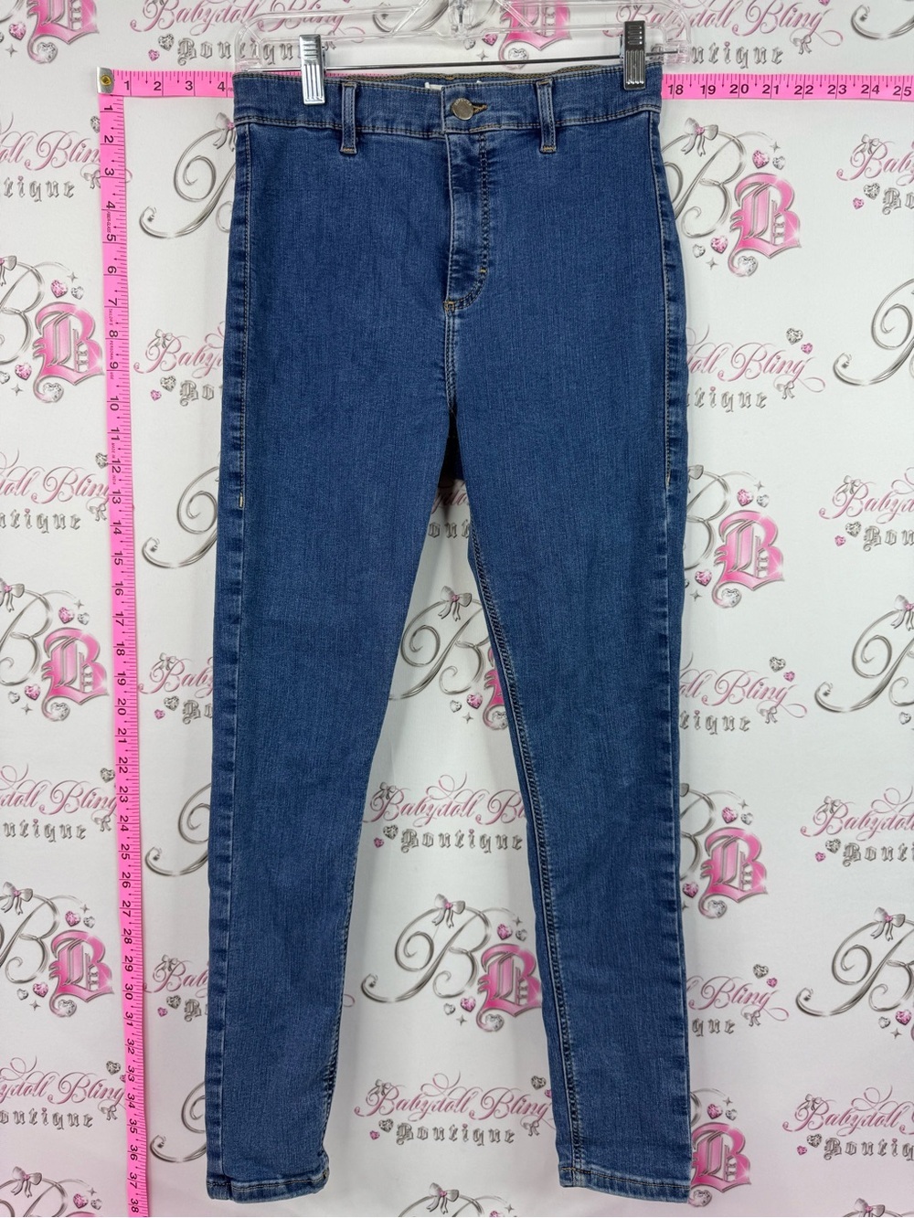 Topshop Joni jeans Dark Blue High-Rise Skinny Jeans